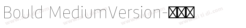 Bould MediumVersion字体转换